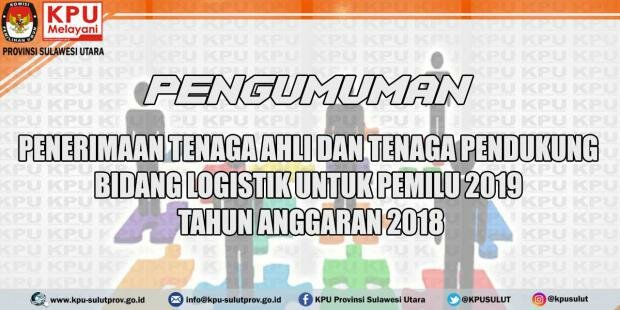Pengumuman Perpanjangan Penerimaan Tenaga Ahli Bidang Logistik TA. 2018