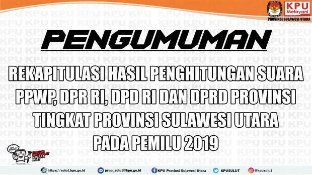 Rekapitulasi Penghitungan Suara Pemilu 2019 Tingkat Provinsi
