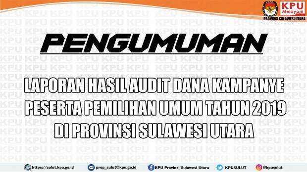 Laporan Hasil Audit Laporan Penerimaan dan Pengeluaran Dana Kampanye