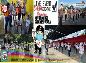 Gerakan Coklit Serentak 15 KPU Kabupaten/Kota di Sulut